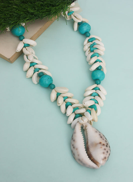 Kaudi Bead Long Necklace