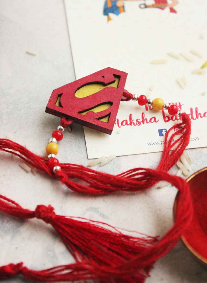 superman logo rakhi