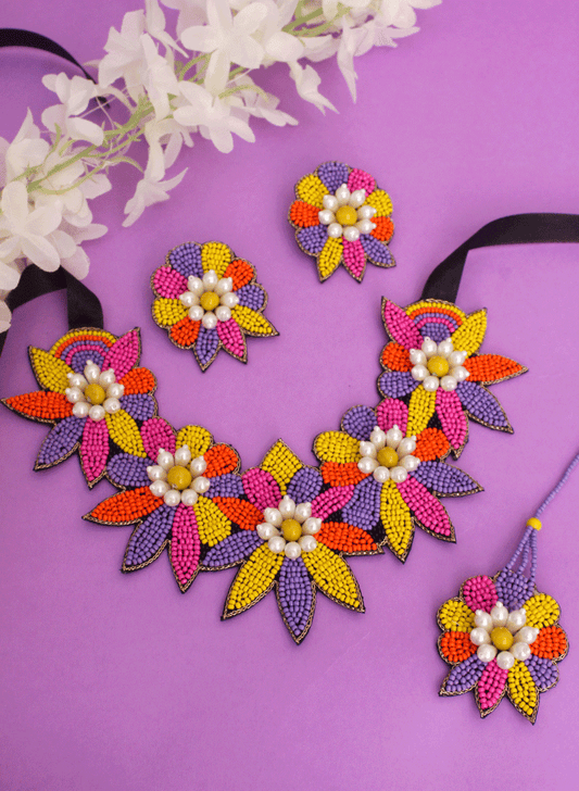Multipastel Meera Handmade Set with Maangtika
