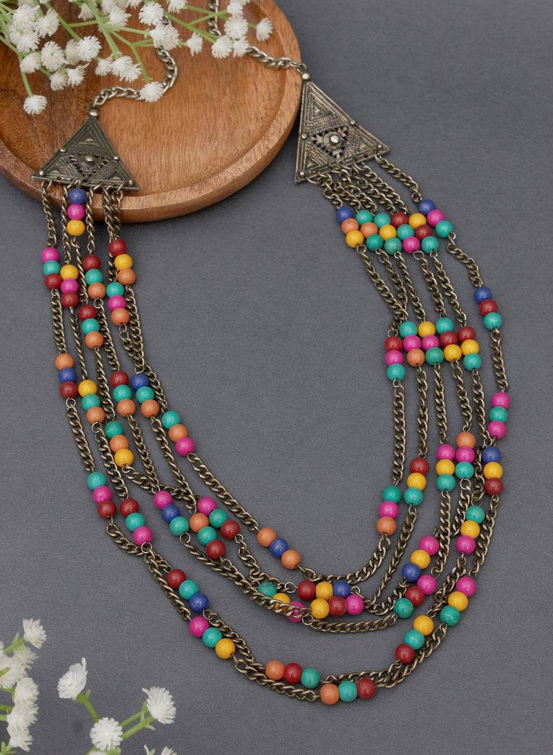 Siddika bead necklace