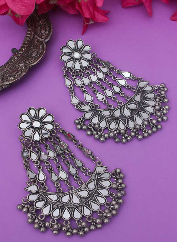 Mirror Chandelier earrings