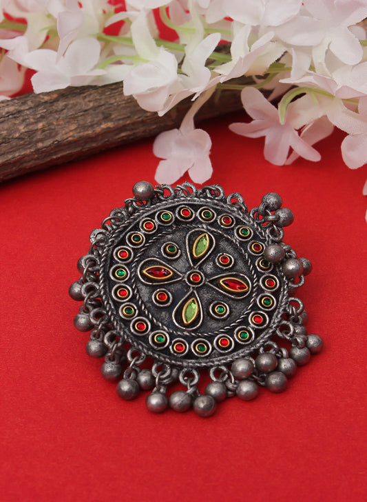 Faiza Oxidised Ring