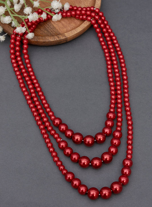 Cherry pearl necklace