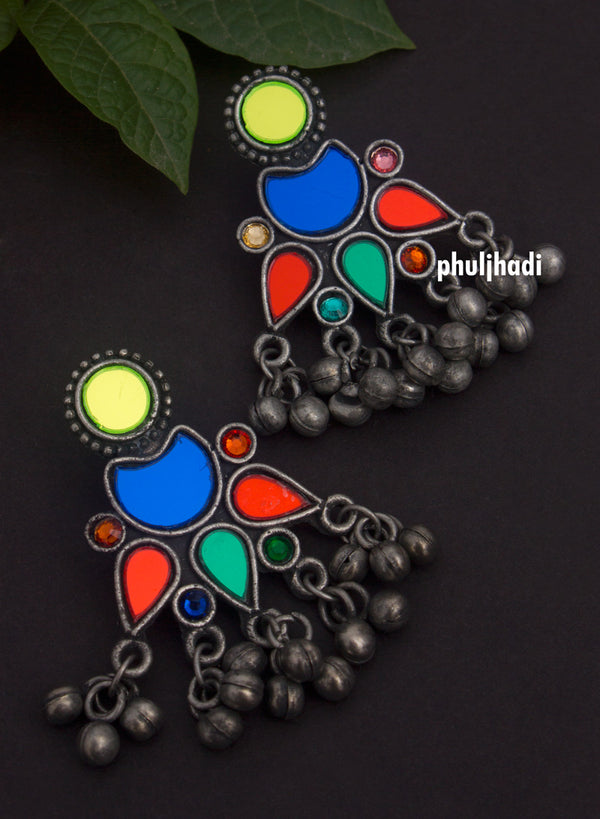 anshubi multicolor stone earring