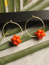 orange bead hoops