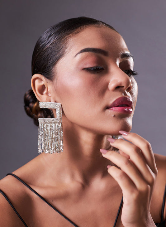 Aurora silver earring