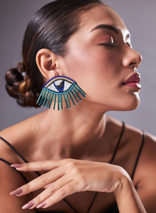 Big Evil Eye Stud Earring