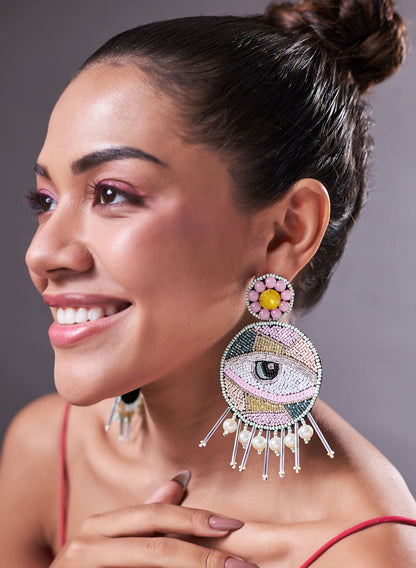 Agnes evil eye earring
