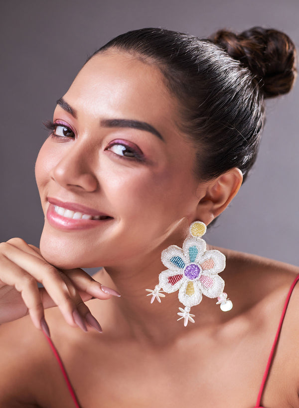 Delphi floral earring