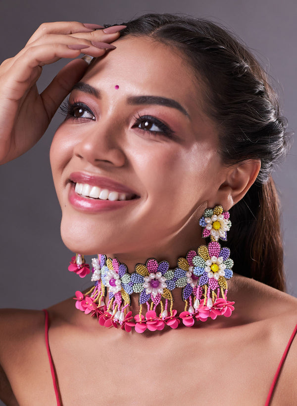 Meera pastel necklace set