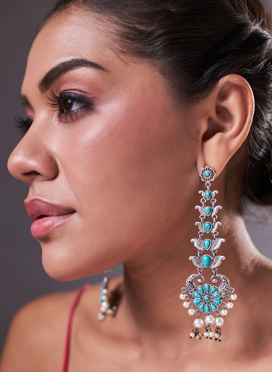 Kajal stone earring