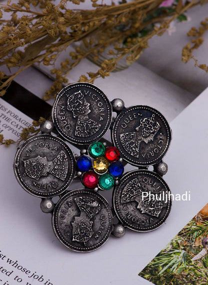 advika oxidised ring